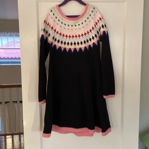 Hannah Andersson- Girls 11/12-140 holiday sweater dress